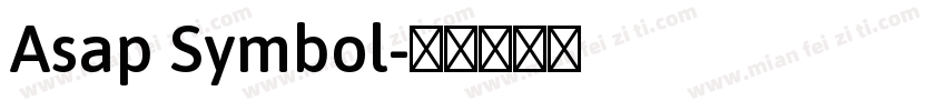 Asap Symbol字体转换